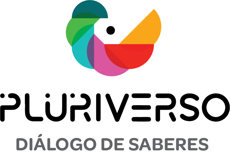 Logomarca Pluriverso com slogan