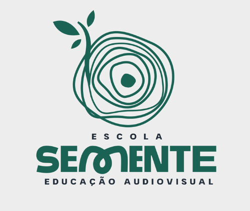 logo escola semente educação audiovisual